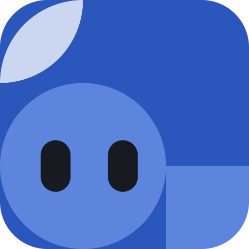 Bitrate Trolley, a Block Buddy (Night · Cobalt)