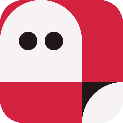 Bold Nubling, a Block Buddy (Poster · Vermilion)