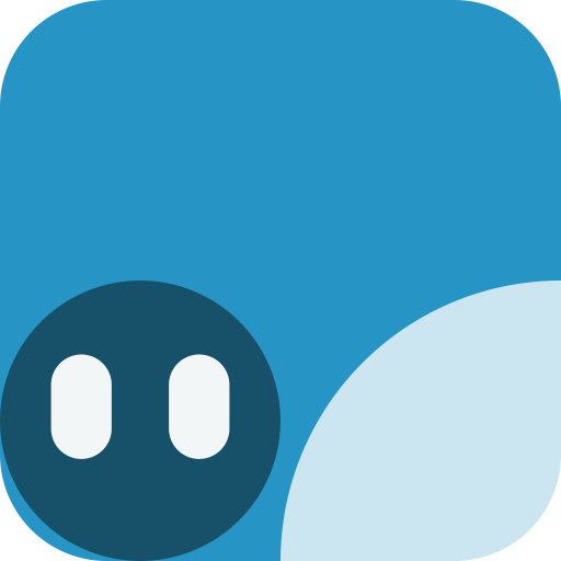 Flicker Minibot, a Block Buddy (Mono · Cerulean)