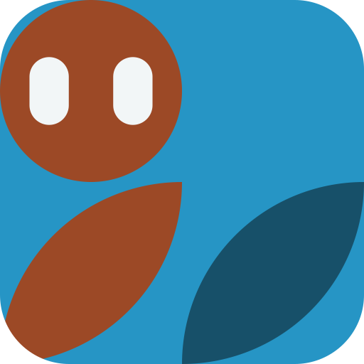 Modern Tibbit, a Block Buddy (Duo · Cerulean)