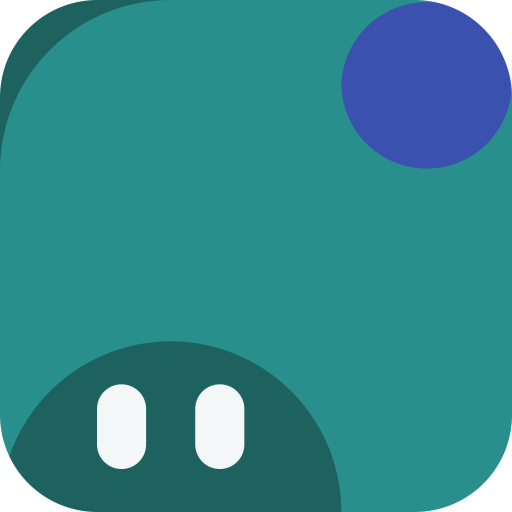 Oak Galago, a Block Buddy (Duo · Teal)