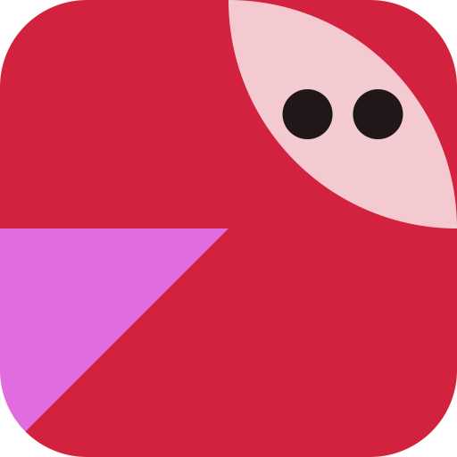 Poly Toggle, a Block Buddy (Duo · Vermilion)