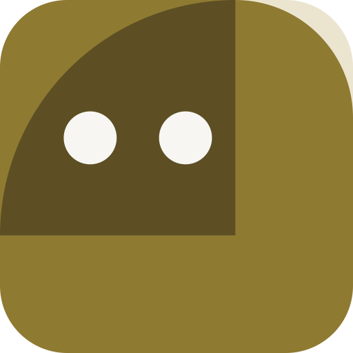 Sleet Puppy, a Block Buddy (Mono · Ochre)
