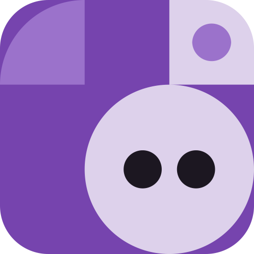Valley Blippit, a Block Buddy (Night · Violet)